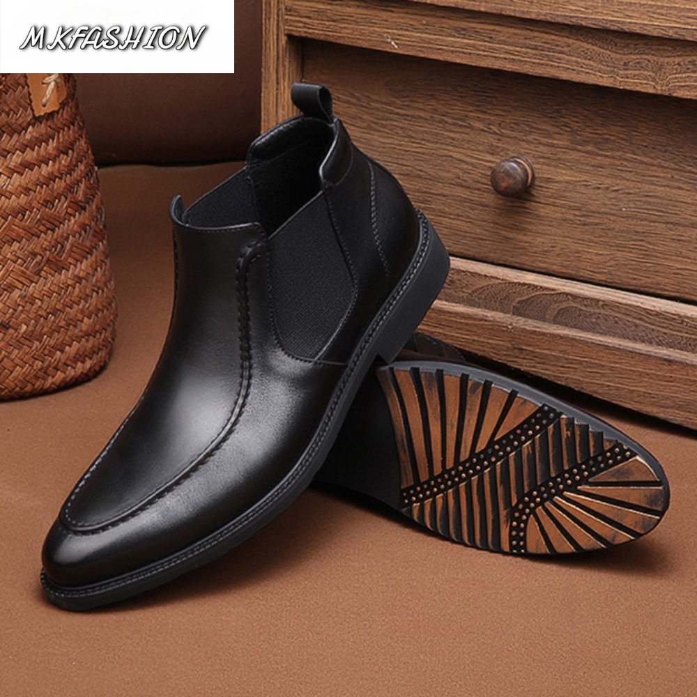 Street Fashion Online - Modische Komfort-Stiefeletten für Herren Weiches Leder