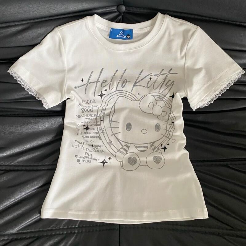 Street Fashion Tshirt - Sommerliches Damen-T-Shirt: Neues, süßes, cooles Retro