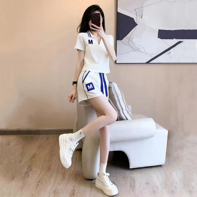 Street Fashion Online - Sommermode Streetstyle Sportbekleidungs-Set Damen Casual Kurzarm