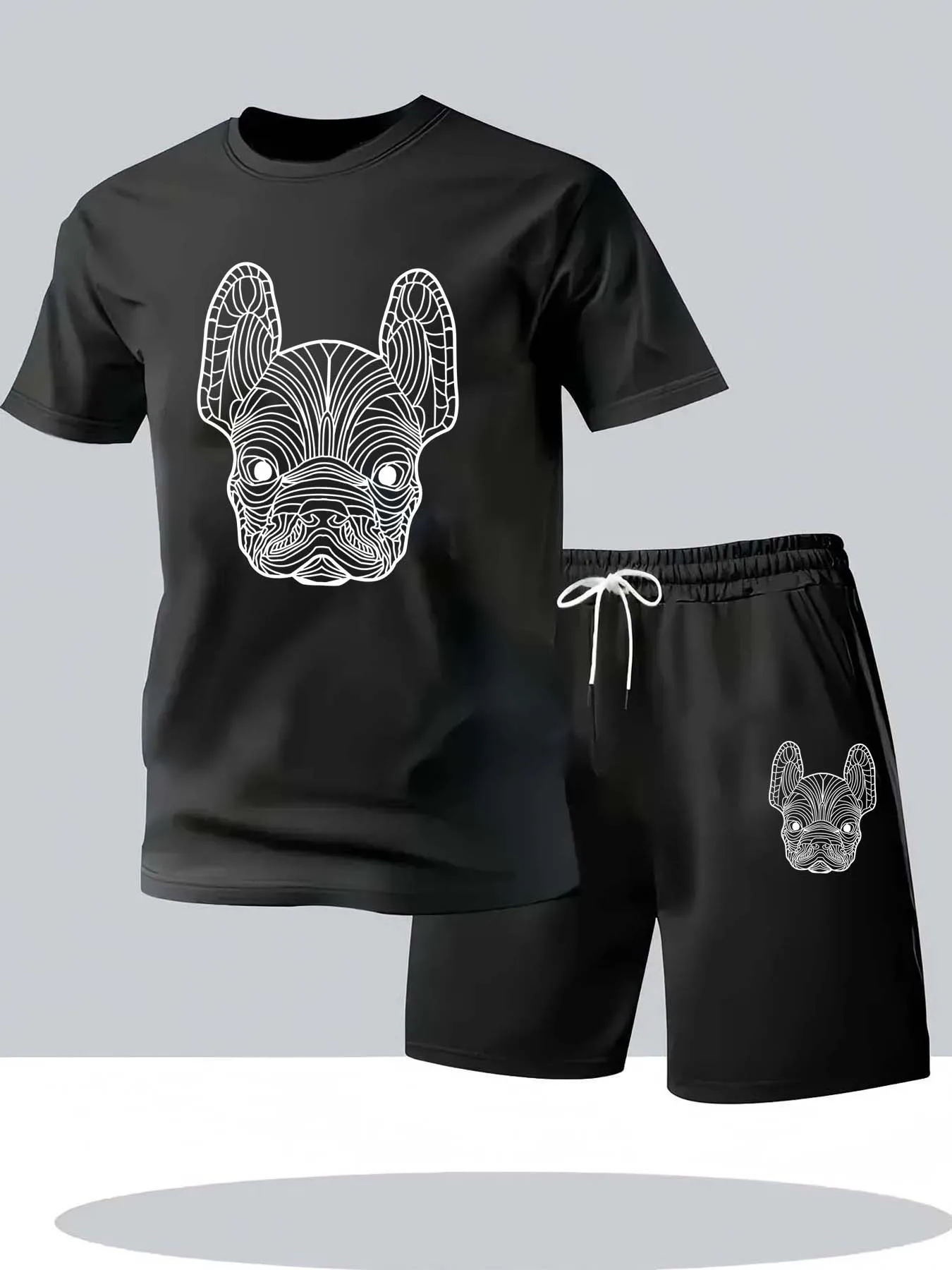 Street Fashion Tshirt - Sommer Herren Schnelltrocknendes Freizeit-Kurzarm-T-Shirt und Shorts