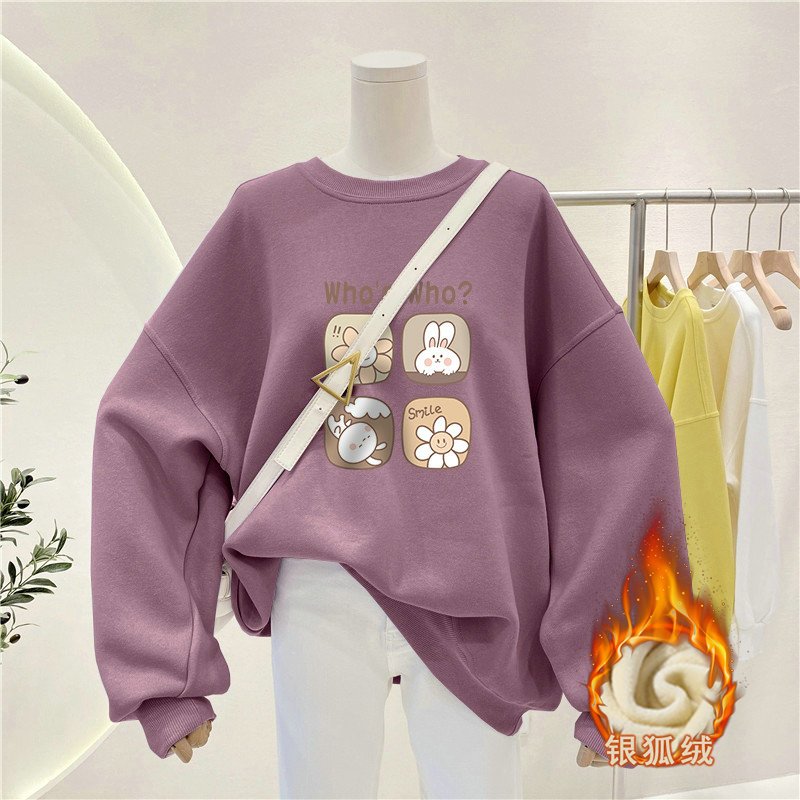 Damen-Sweatshirt im Lazy-Style – Oversized Crewneck Fleece Bewertung und Preis