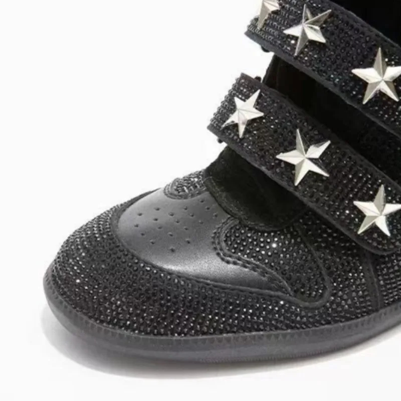 Damen-Stiefeletten mit Strass, – Street Fashion Walking Bewertung und Preis