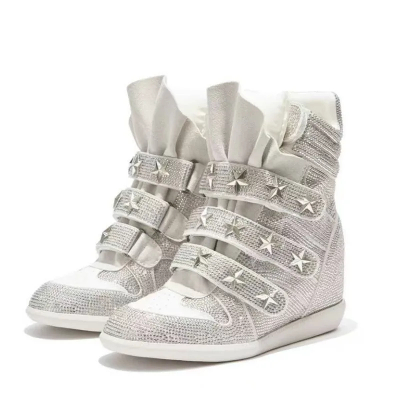 Damen-Stiefeletten mit Strass, – Street Fashion Walking Bewertung und Preis