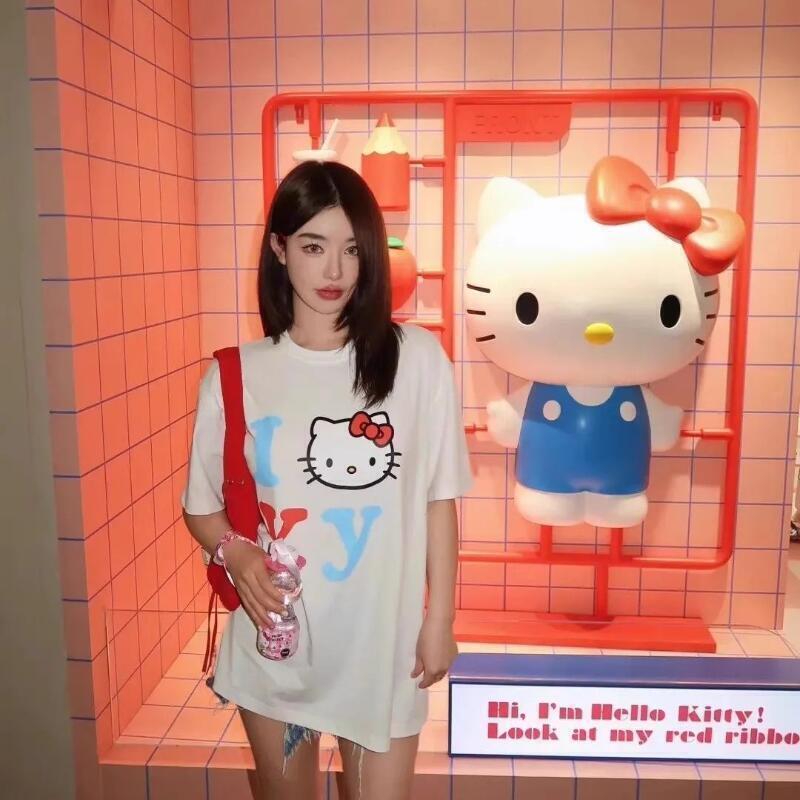 Kurzärmeliges Sanrio Sommer Re – Street Fashion Tshirt Bewertung und Preis