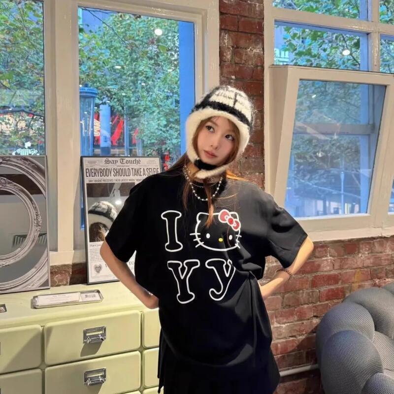 Kurzärmeliges Sanrio Sommer Re – Street Fashion Tshirt Bewertung und Preis
