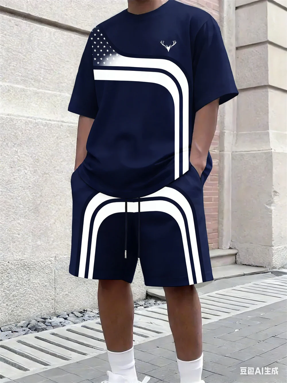 Modisches Sommer-Herren-Set mi – Street Fashion Tshirt Bewertung und Preis