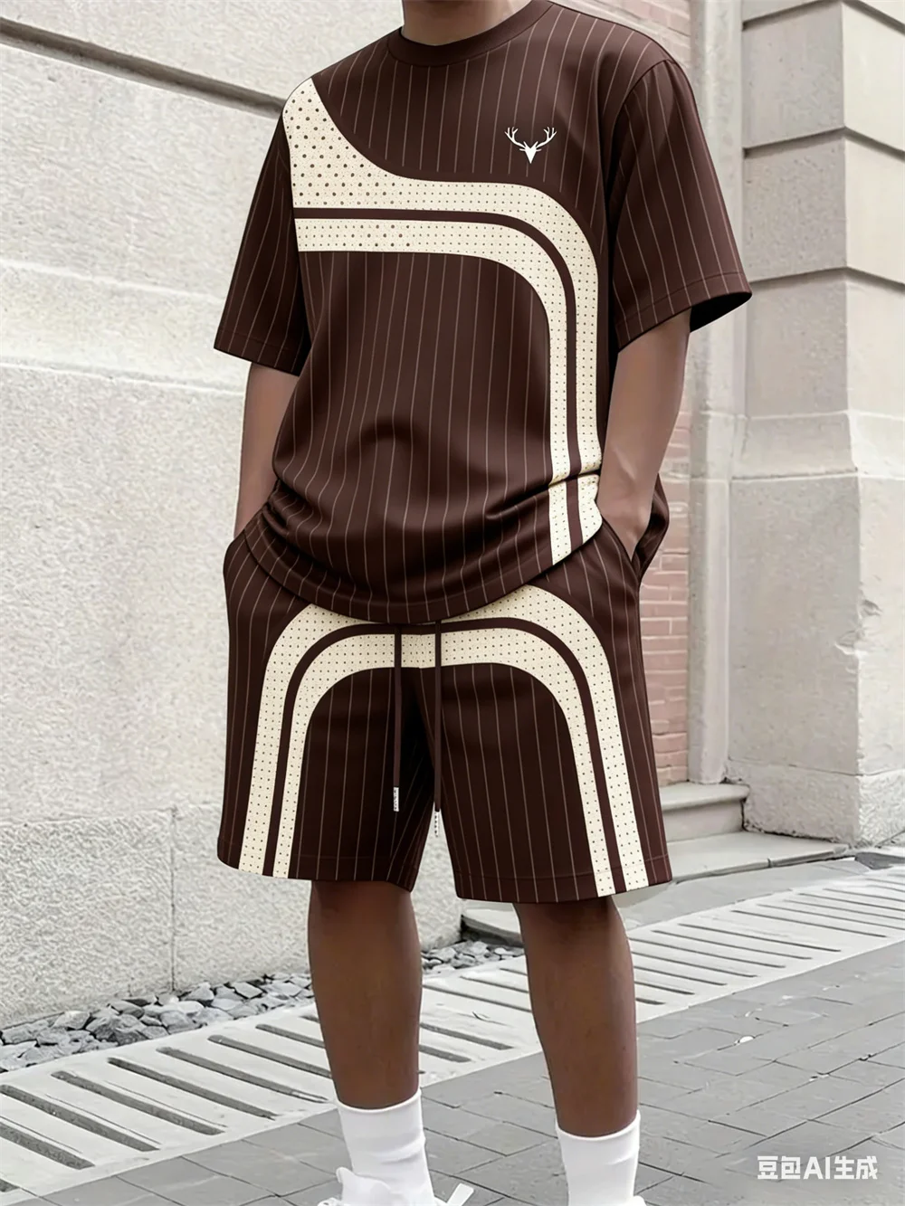 Modisches Sommer-Herren-Set mi – Street Fashion Tshirt Bewertung und Preis