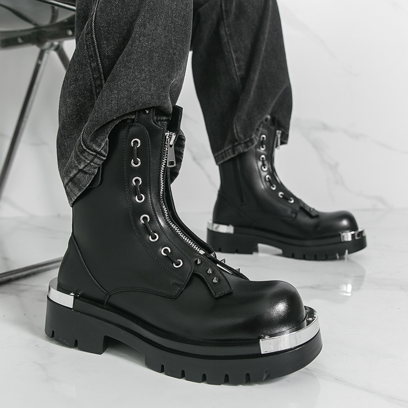 Herrenstiefel mit dicken Sohle – Street Fashion Walking Bewertung und Preis